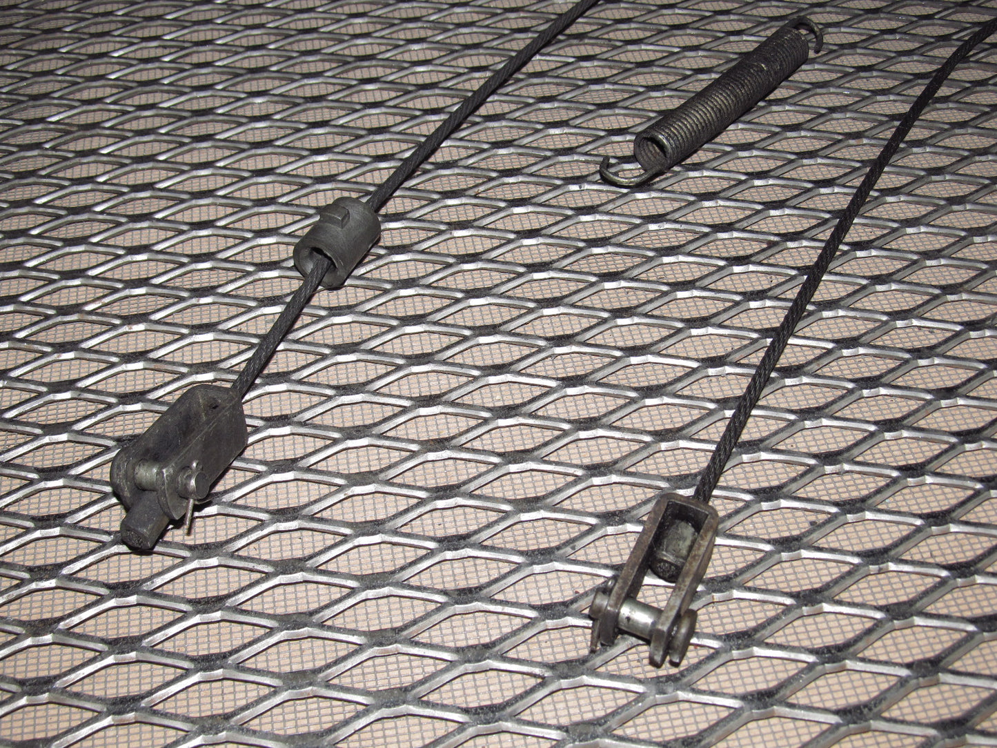 81-83 Mazda RX7 OEM Drum Brake Parking Cable - Intermediate