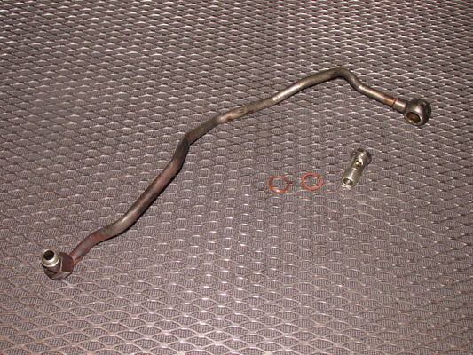 84 85 Mazda RX7 OEM Engine Oil Cooler & Adapter Line - 12A