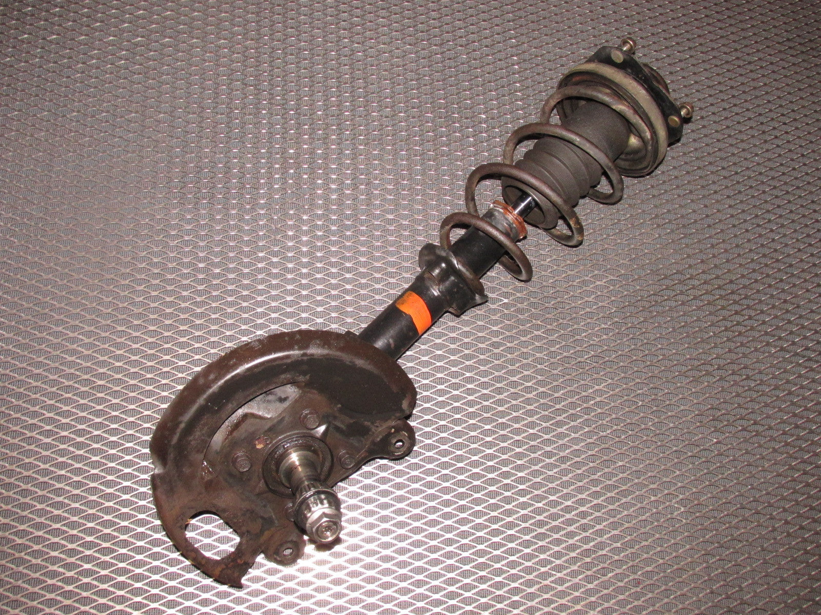 84 85 Mazda RX7 OEM 12A Front Wheel Spindle & Shock Assembly - Left