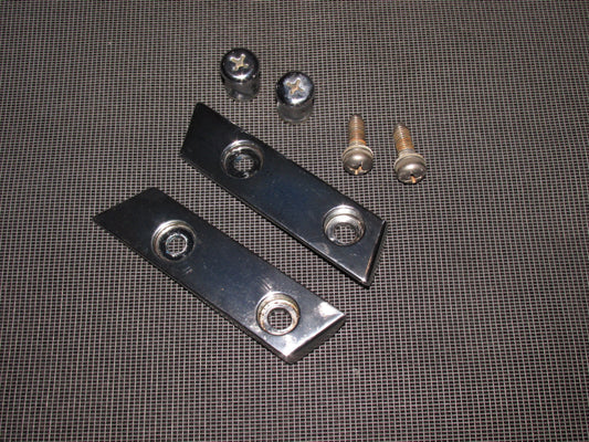 90 91 92 93 Mazda Miata OEM Chrome Convertible Boot Holder - Set