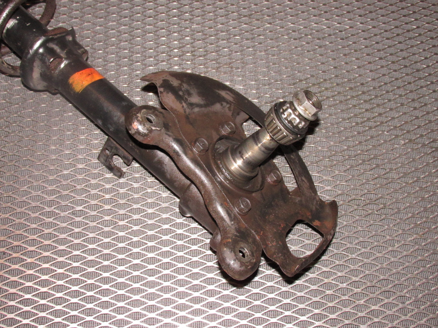 84 85 Mazda RX7 OEM 12A Front Wheel Spindle & Shock Assembly - Right
