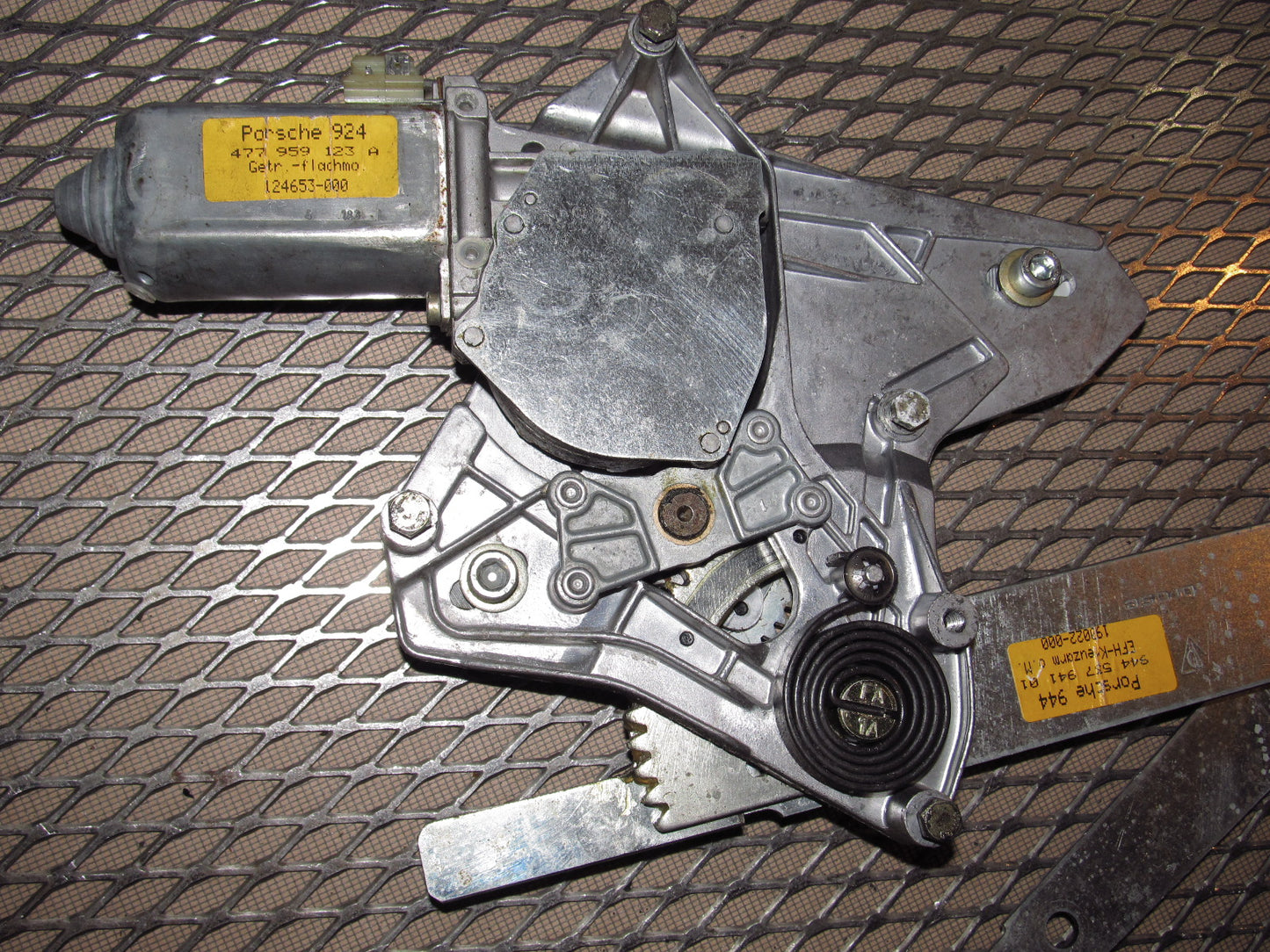 83-85 Porsche 944 OEM Window Regulator With Motor - Left