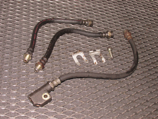 84 85 Mazda RX7 OEM Rear Brake Hose & Valve