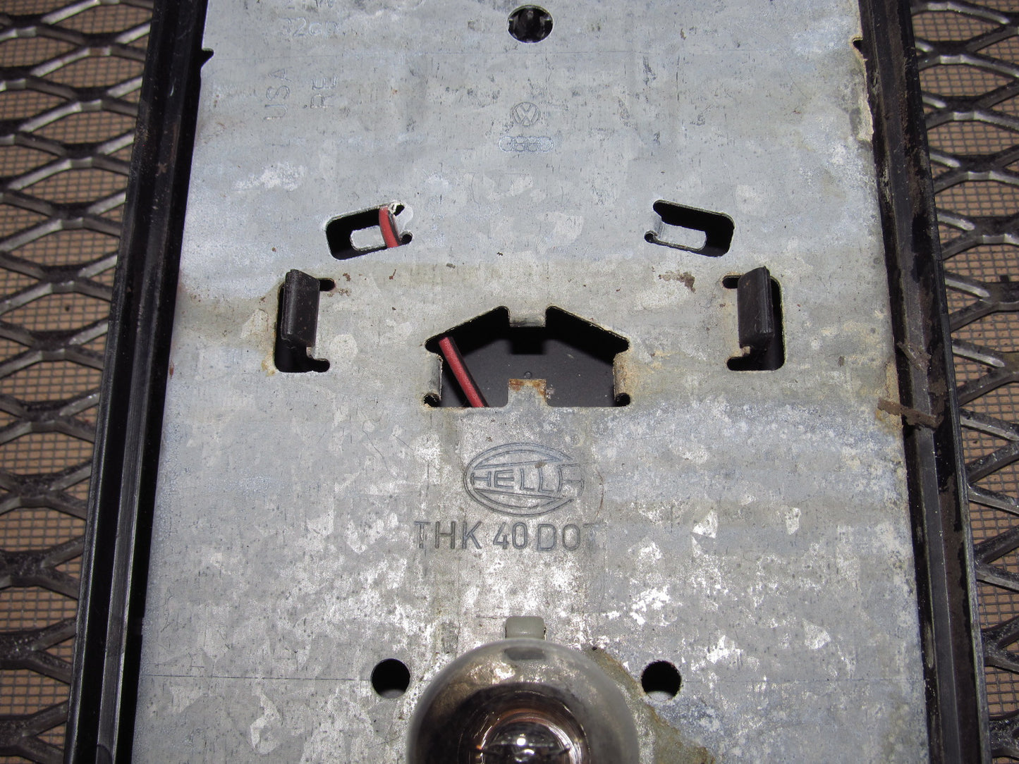 83-85 Porsche 944 OEM Tail Light Bulb Socket Panel - Right