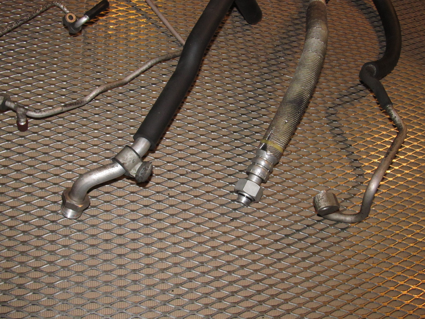 91 92 93 94 Nissan 240SX OEM A/C Fitting Hose Line Set