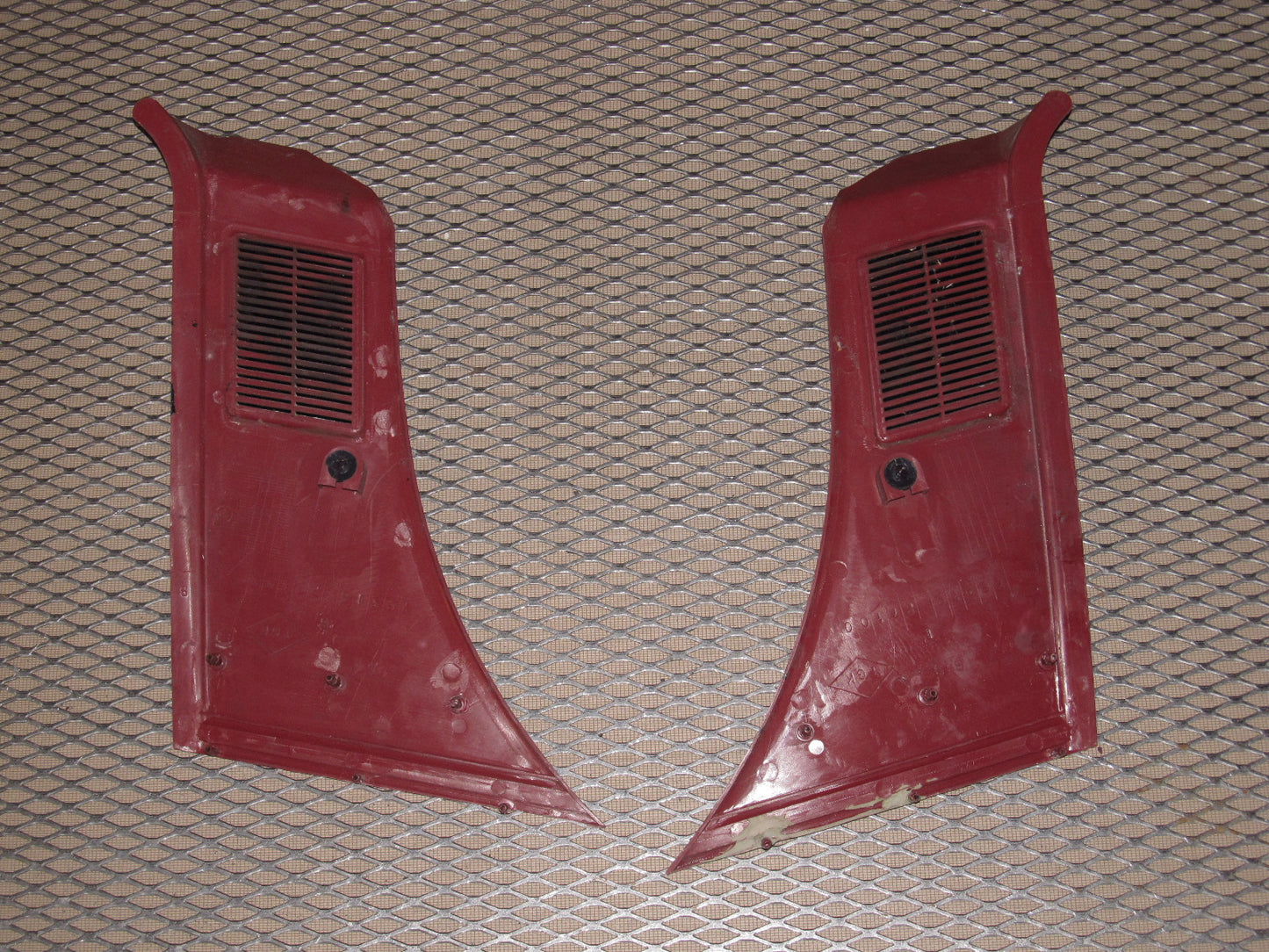 79 80 Datsun 280zx OEM 2+0 Rear Speaker Cover Quarter Panel Cover