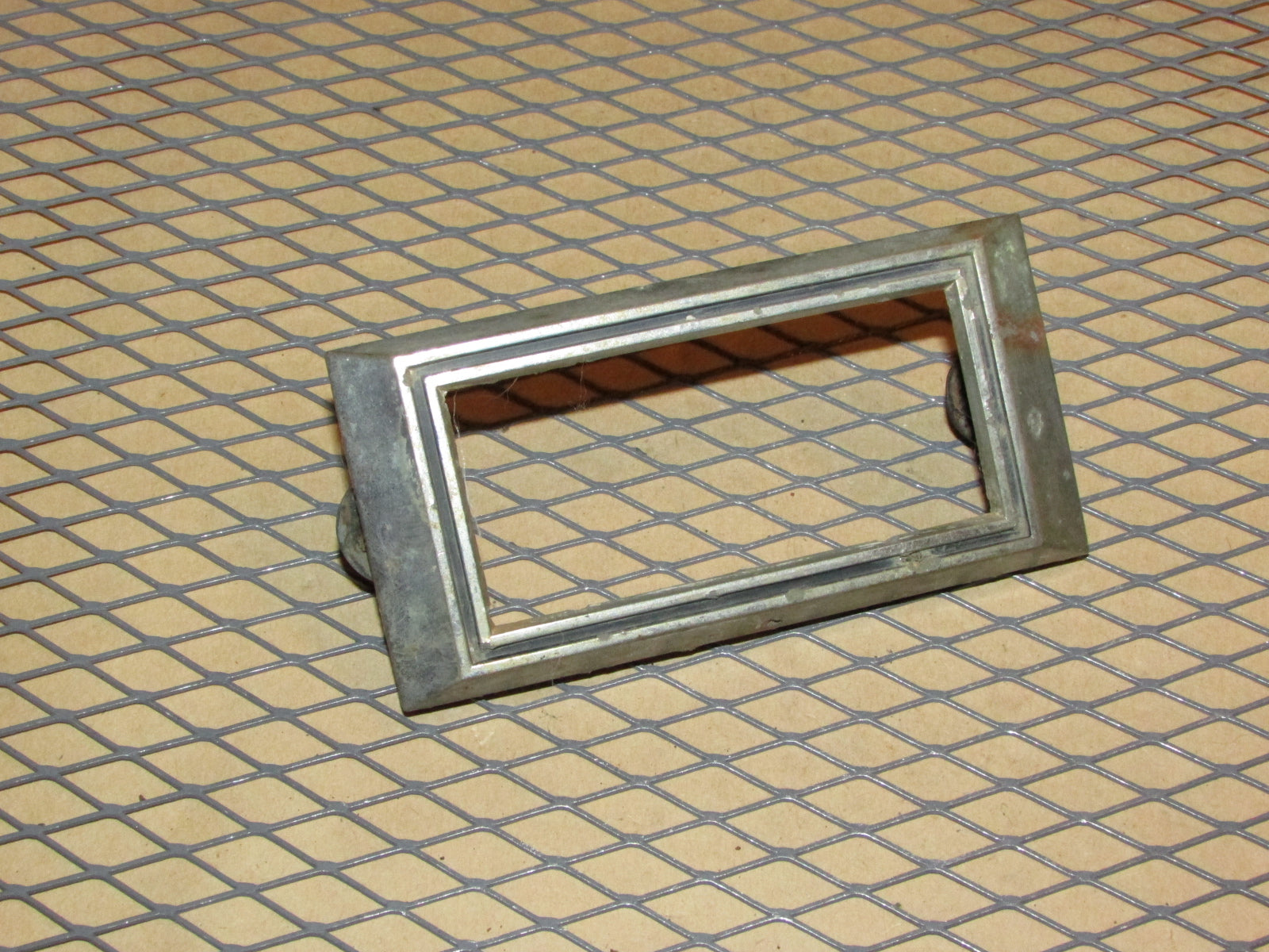 68 Chevrolet Camaro OEM Rear Front Side Marker Light Lamp Mounting Chrome Bezel