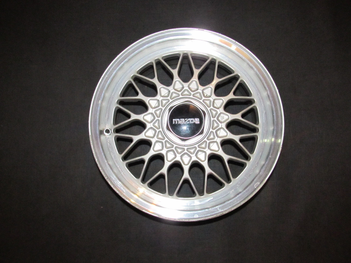 89 90 91 92 Mazda RX7 OEM BBS Wheel & Center Cap - 15 Inch
