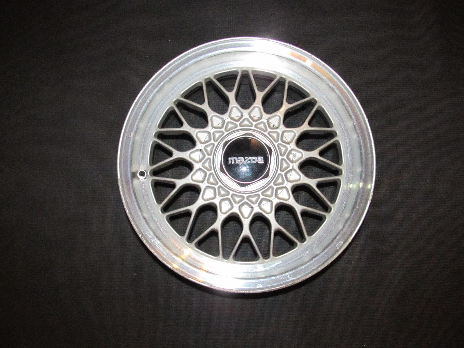 89 90 91 92 Mazda RX7 OEM BBS Wheel & Center Cap - 15 Inch