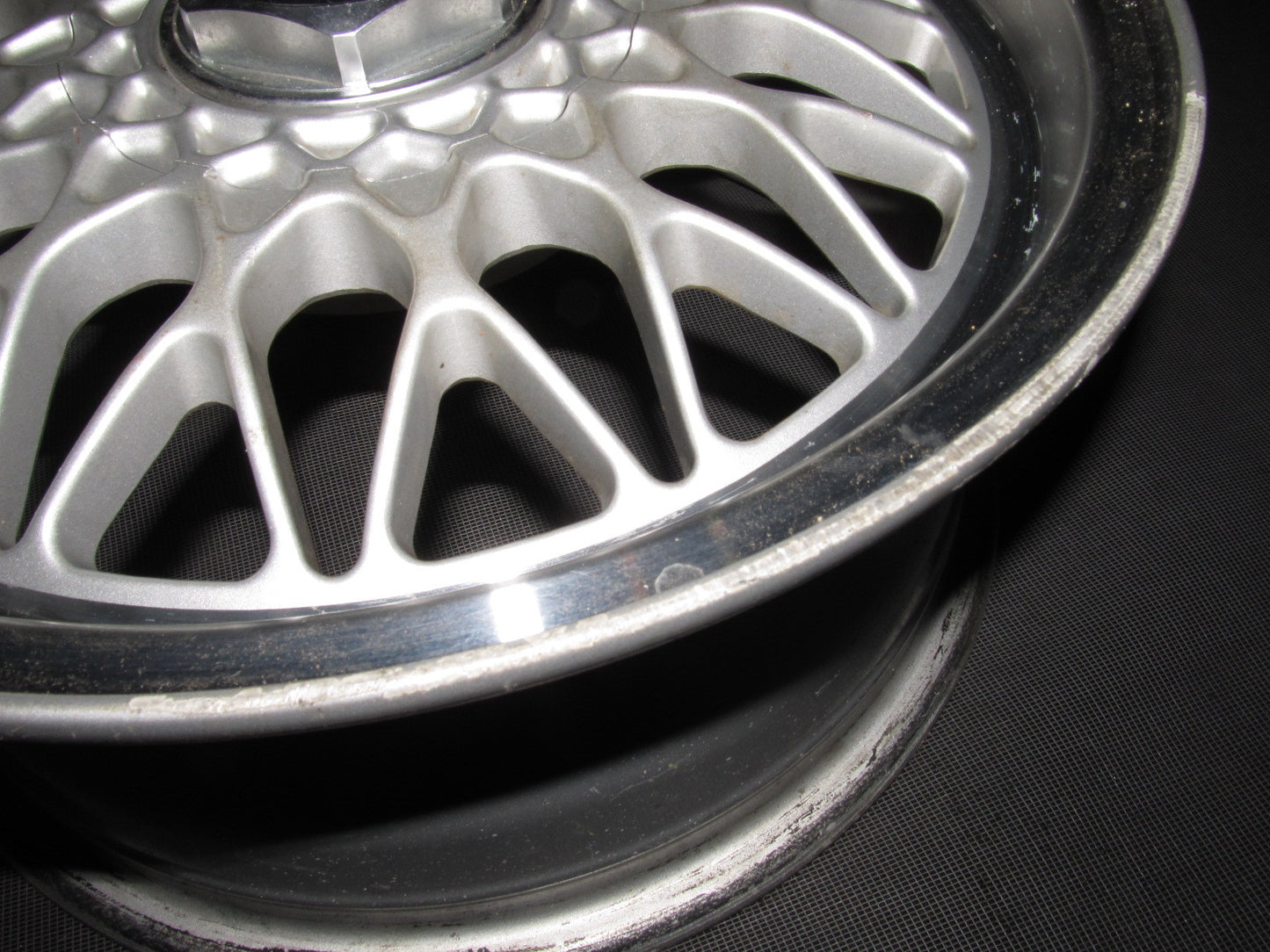 89 90 91 92 Mazda RX7 OEM BBS Wheel & Center Cap - 15 Inch