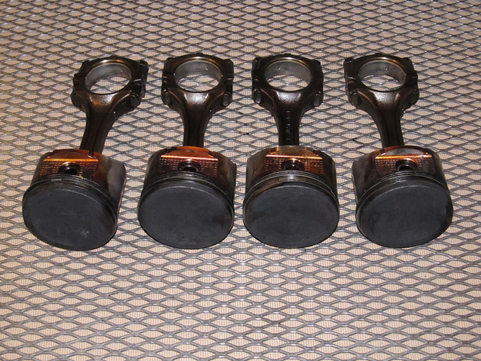 91 92 93 94 Nissan 240SX OEM Engine Piston Set - DOHC