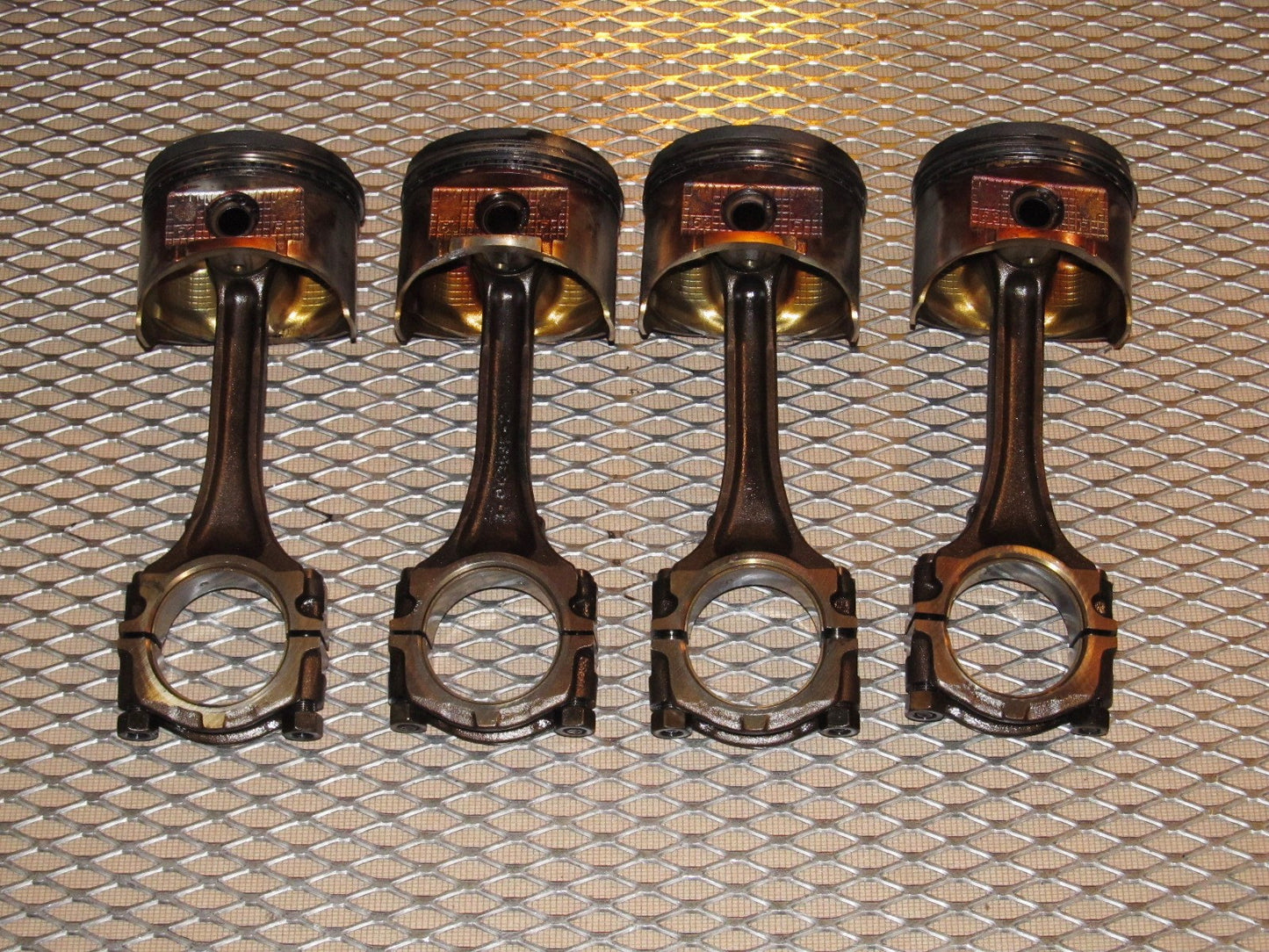 91 92 93 94 Nissan 240SX OEM Engine Piston Set - DOHC