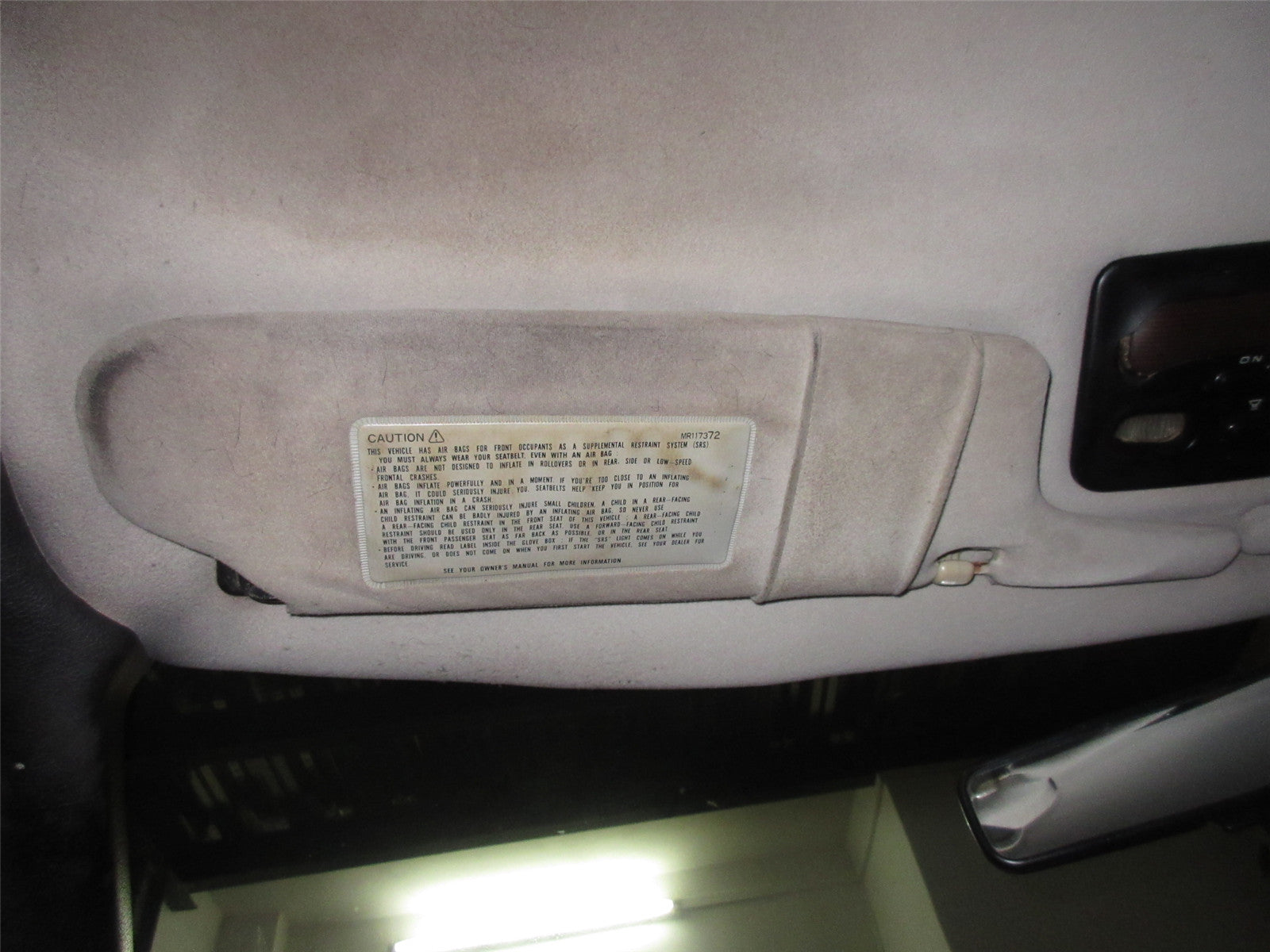 94 95 96 97 Mitsubishi 3000GT OEM Sun Visor - Left