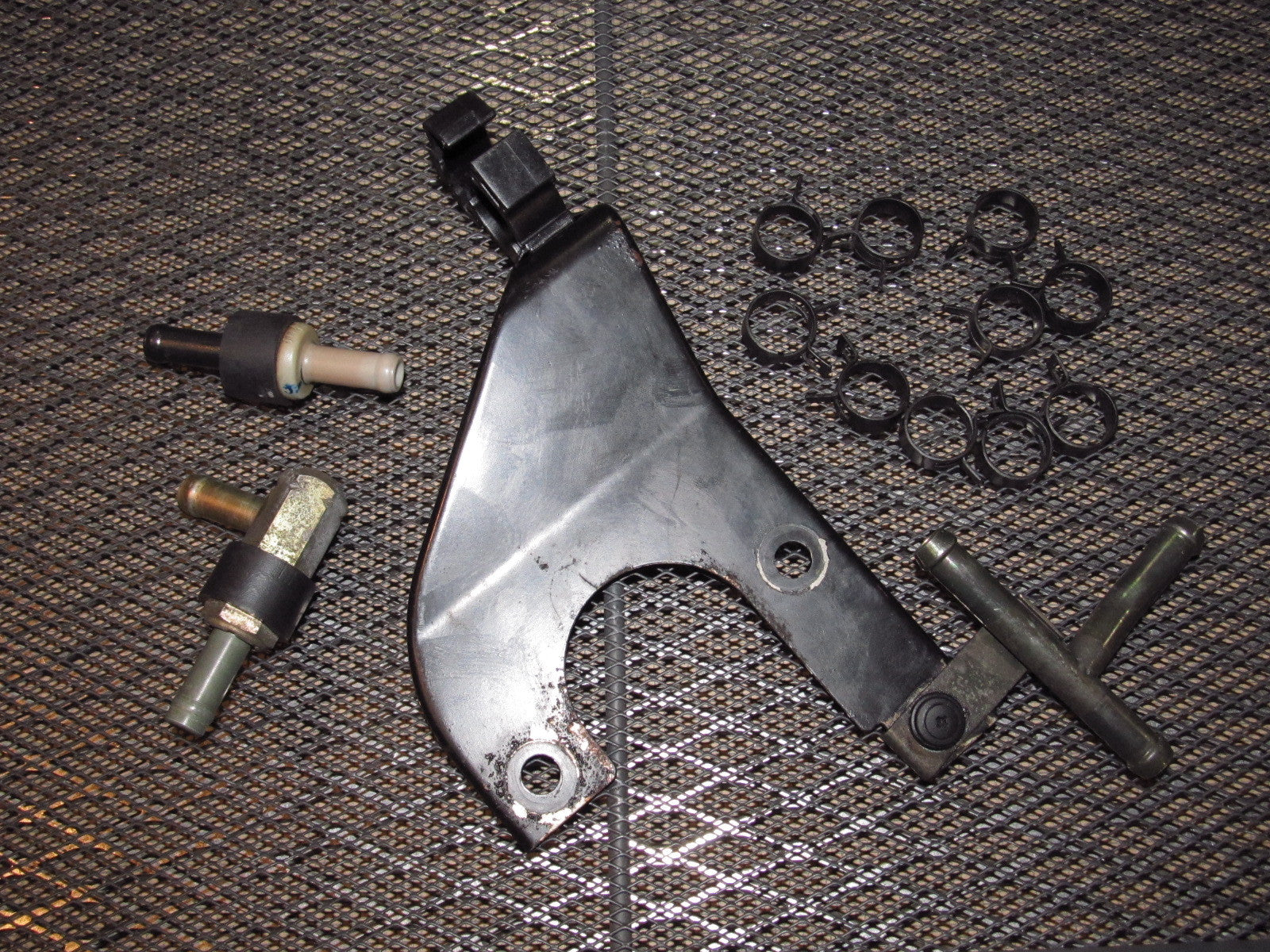 90-96 Nissan 300zx OEM Brake Booster Hose Fitting & Check Valve & Bracket