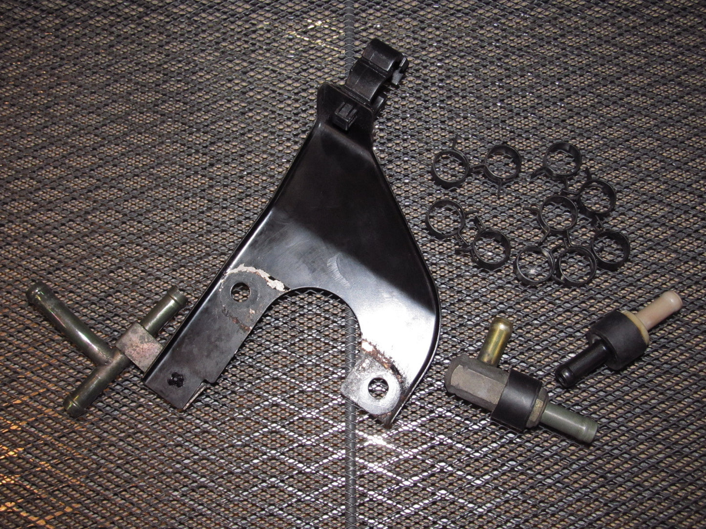 90-96 Nissan 300zx OEM Brake Booster Hose Fitting & Check Valve & Bracket
