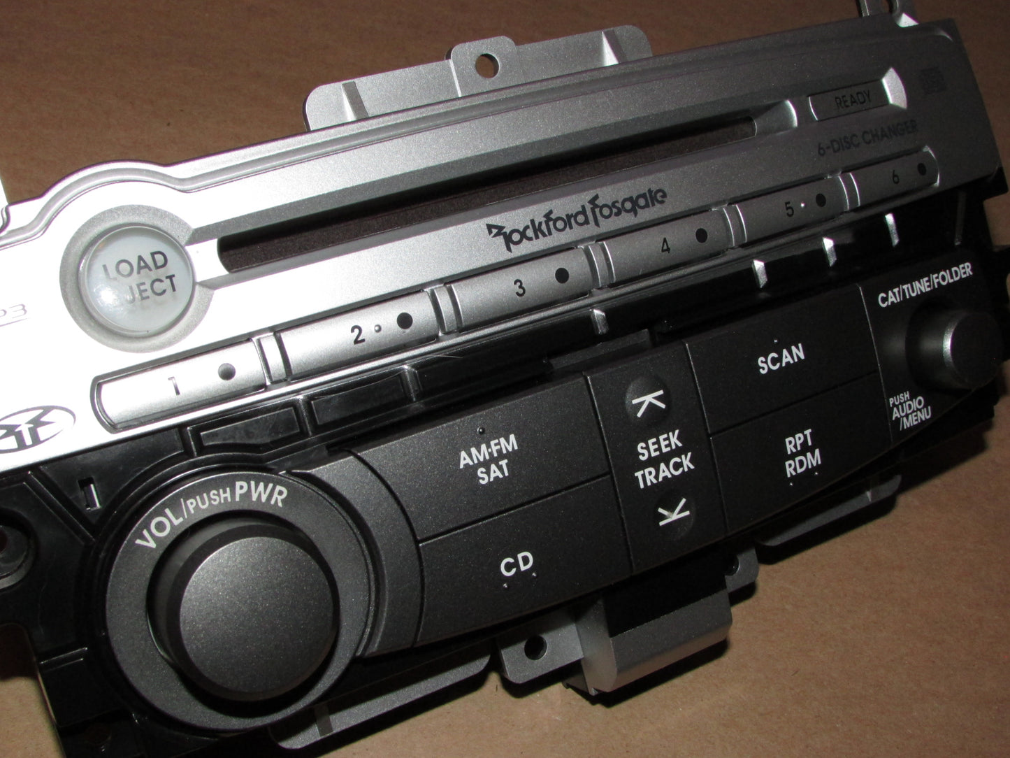 06-11 Mitsubishi Eclipse OEM Stereo Radio 6 Disc Changer Front Control Panel