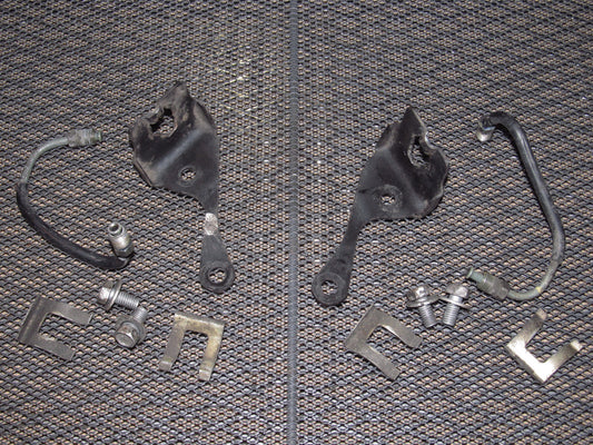 90-96 Nissan 300zx OEM Front Brake Line & Hose Holder Bracket - Set