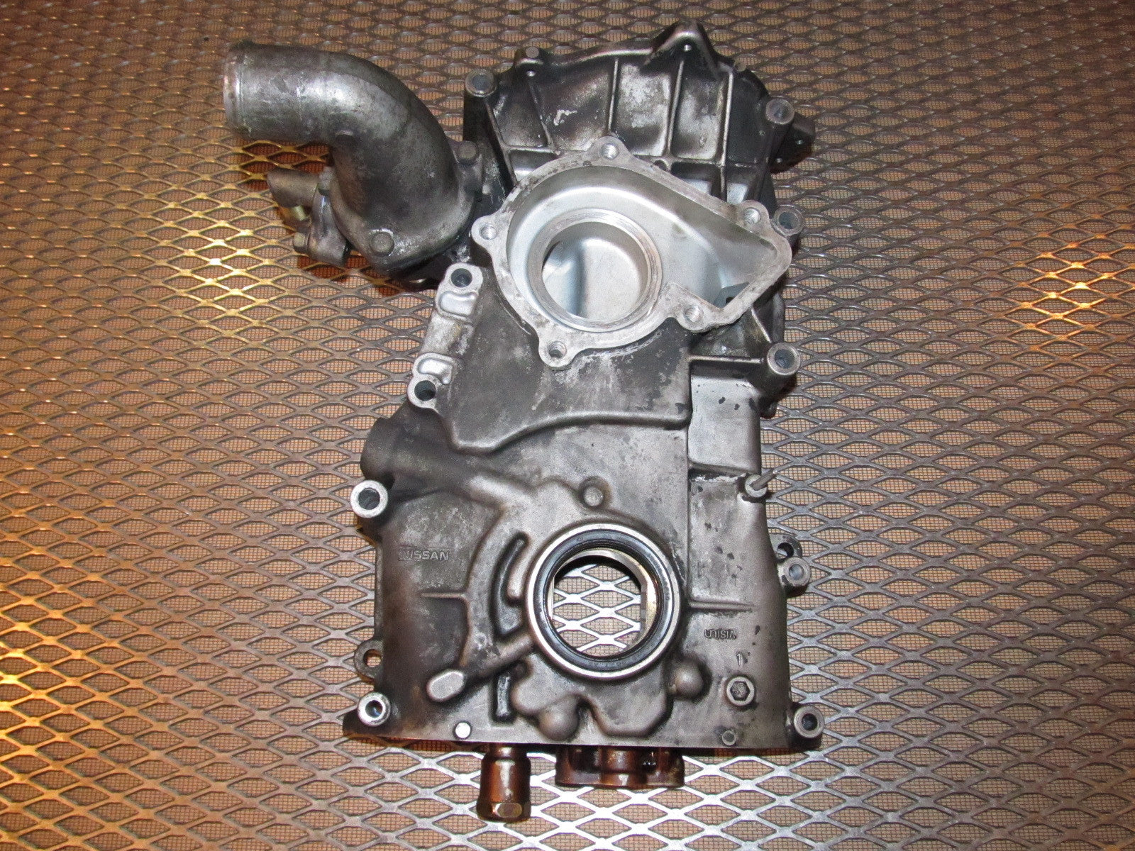 91 92 93 94 Nissan 240SX OEM Engine Front Cover - Water Pump Housing