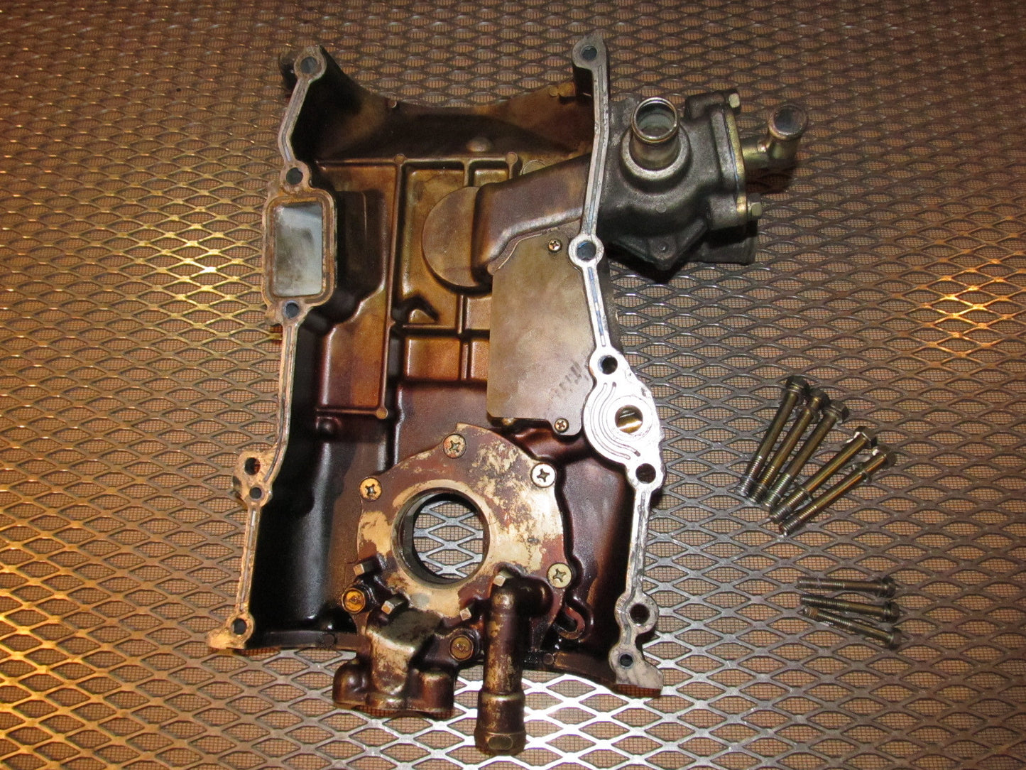 91 92 93 94 Nissan 240SX OEM Engine Front Cover - Water Pump Housing