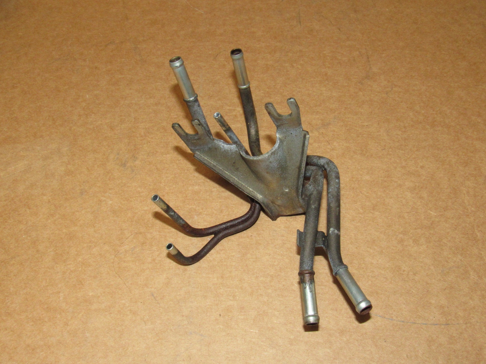 84 85 Mazda RX7 OEM Engine Solenoid Vacuum Line Hard Pipe Throttle Cable Holder Bracket