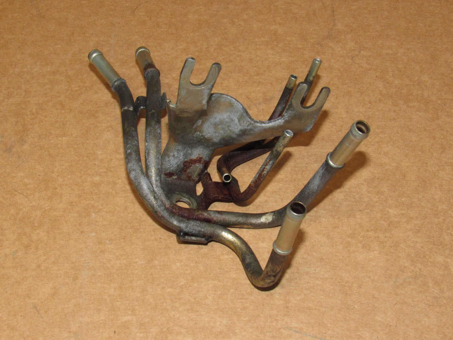 84 85 Mazda RX7 OEM Engine Solenoid Vacuum Line Hard Pipe Throttle Cable Holder Bracket