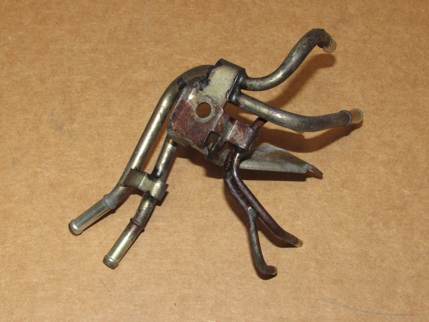 84 85 Mazda RX7 OEM Engine Solenoid Vacuum Line Hard Pipe Throttle Cable Holder Bracket