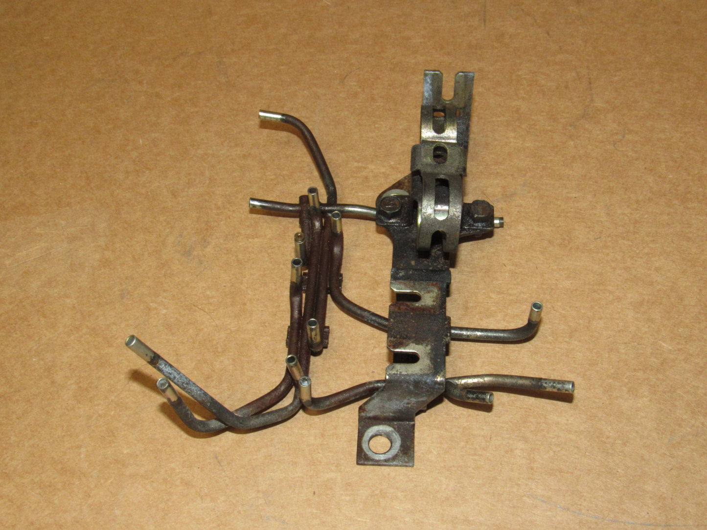 84 85 Mazda RX7 GSL-SE OEM Engine Solenoid Mounting Bracket Vacuum Line Hard Pipe