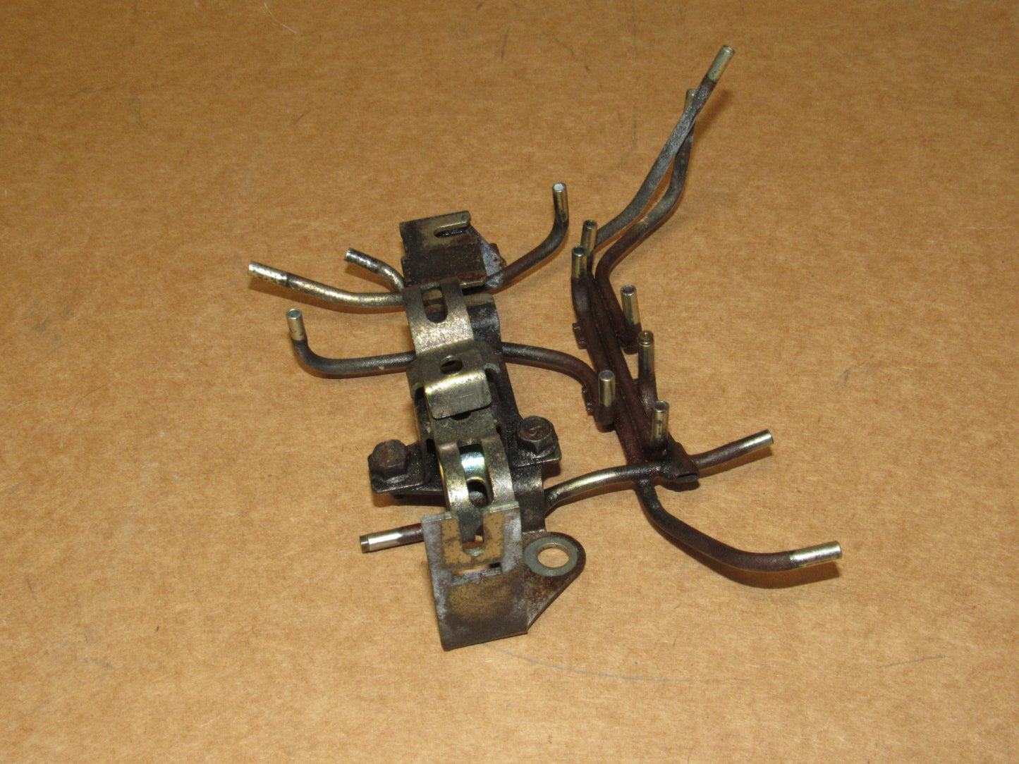 84 85 Mazda RX7 GSL-SE OEM Engine Solenoid Mounting Bracket Vacuum Line Hard Pipe