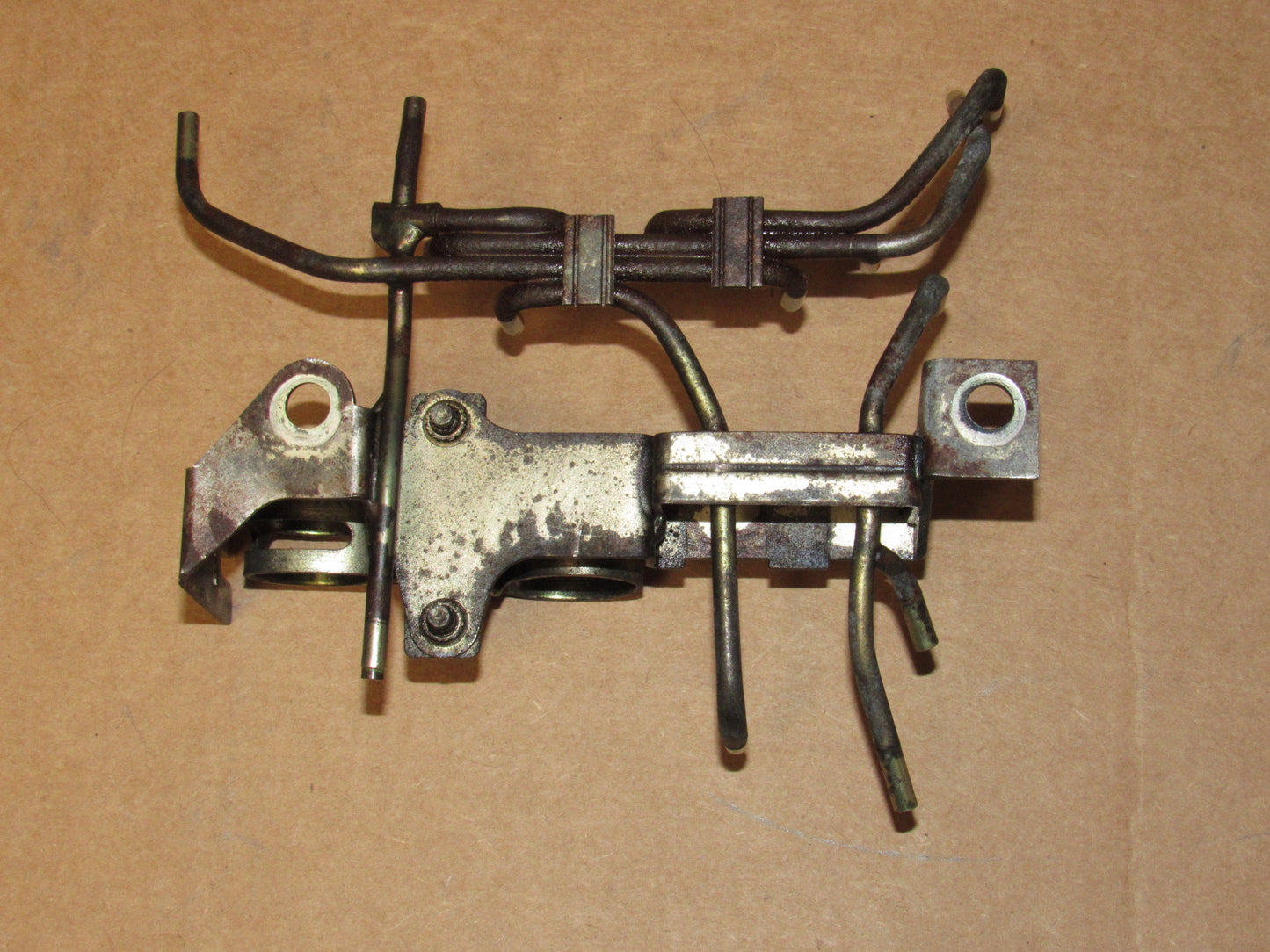 84 85 Mazda RX7 GSL-SE OEM Engine Solenoid Mounting Bracket Vacuum Line Hard Pipe