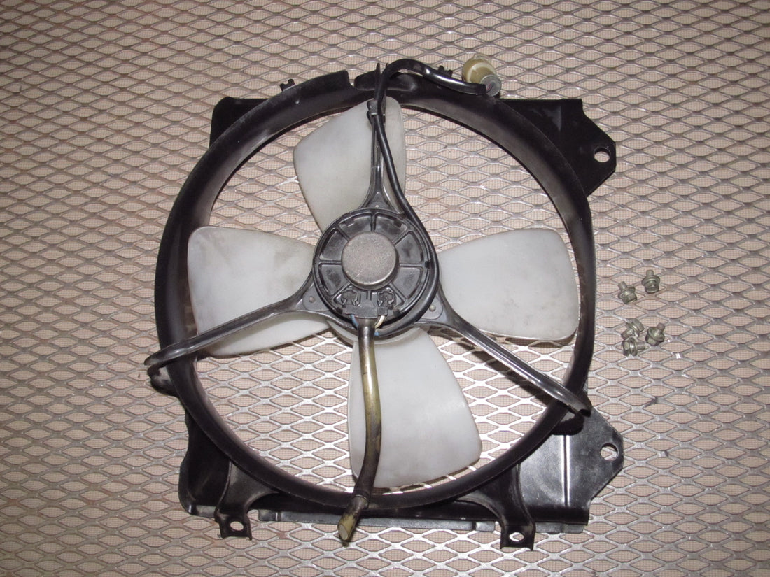 85 86 Toyota MR2 OEM A/C Condenser & Radiator Fan - Left – Autopartone