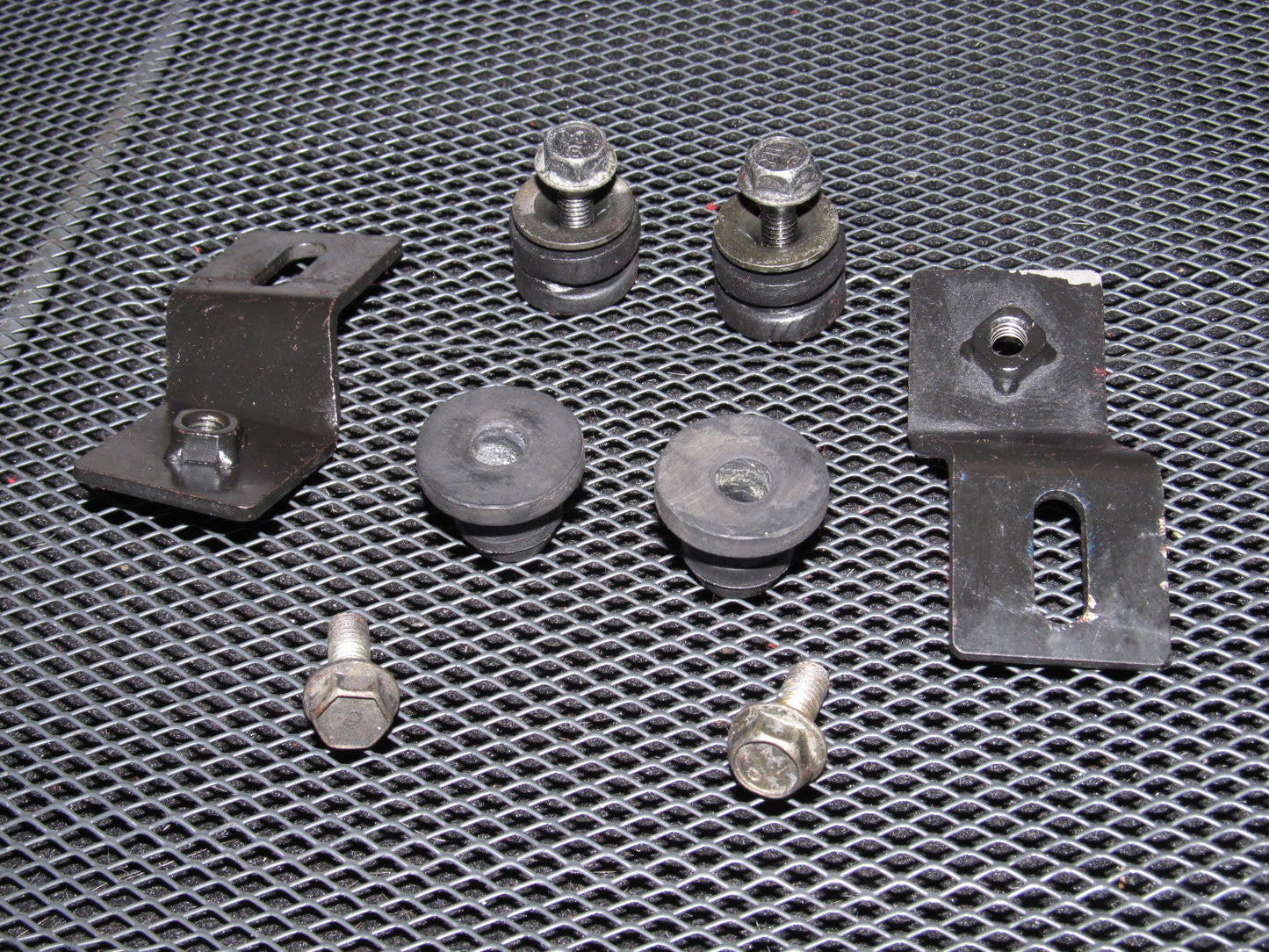 99 00 Mazda Miata OEM A/C Condenser Mounting Bracket - Set