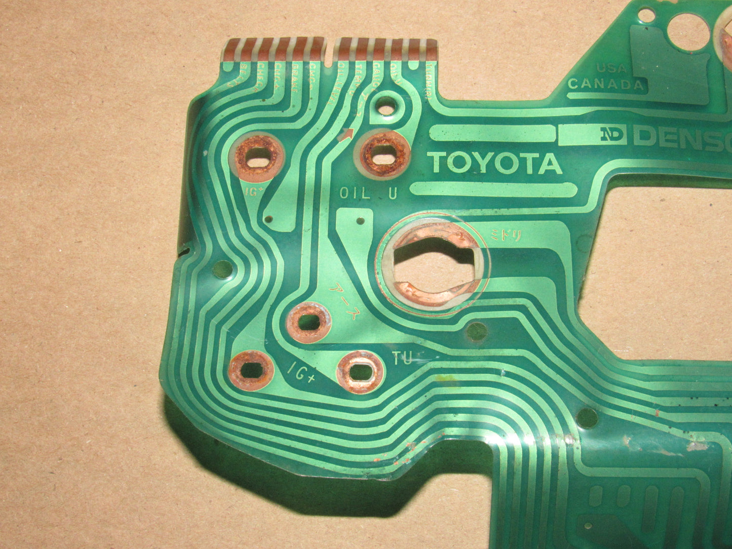 87 88 89 Toyota MR2 OEM Speedometer Instrument Cluster Circuit Board
