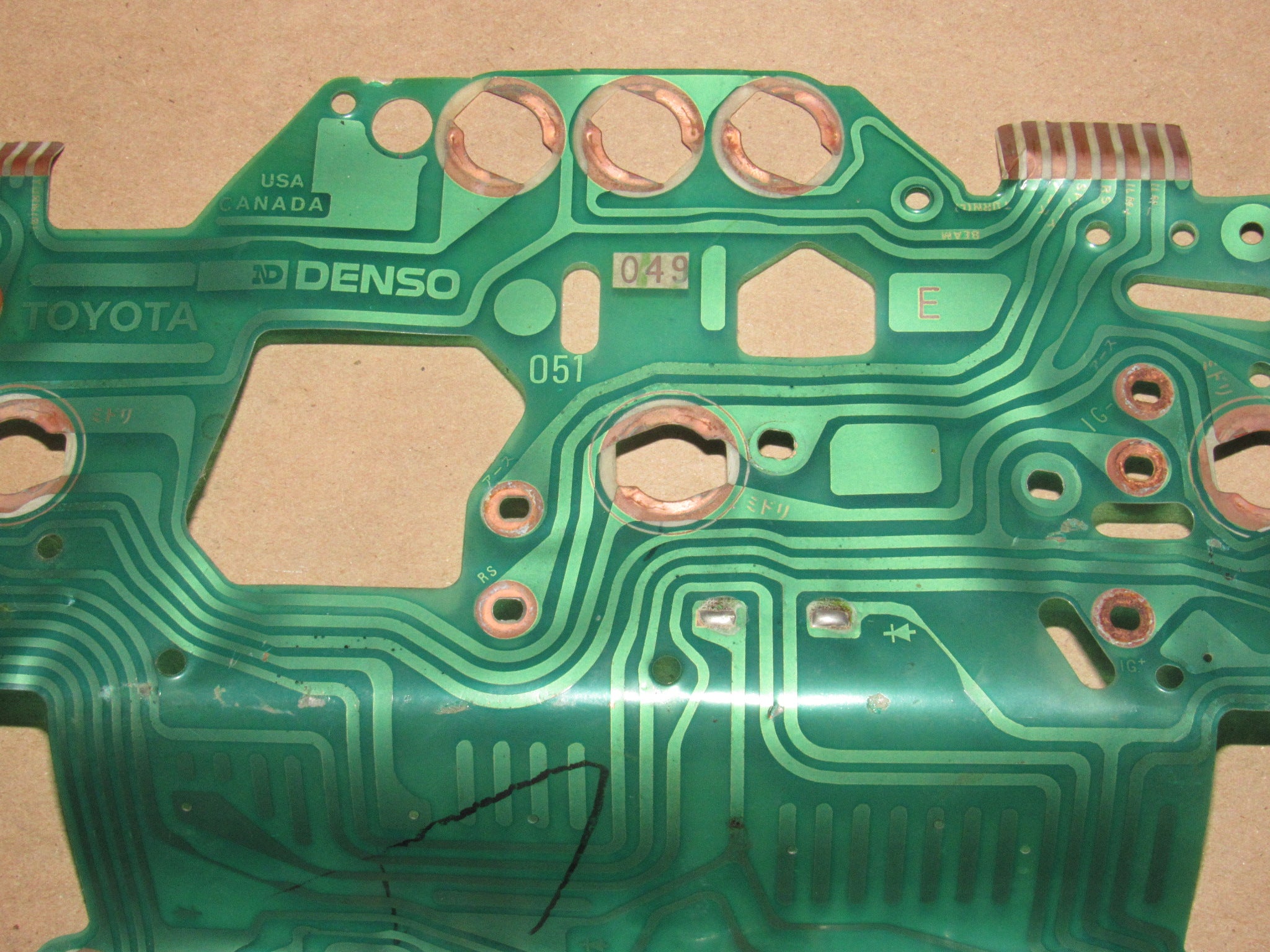 87 88 89 Toyota MR2 OEM Speedometer Instrument Cluster Circuit Board