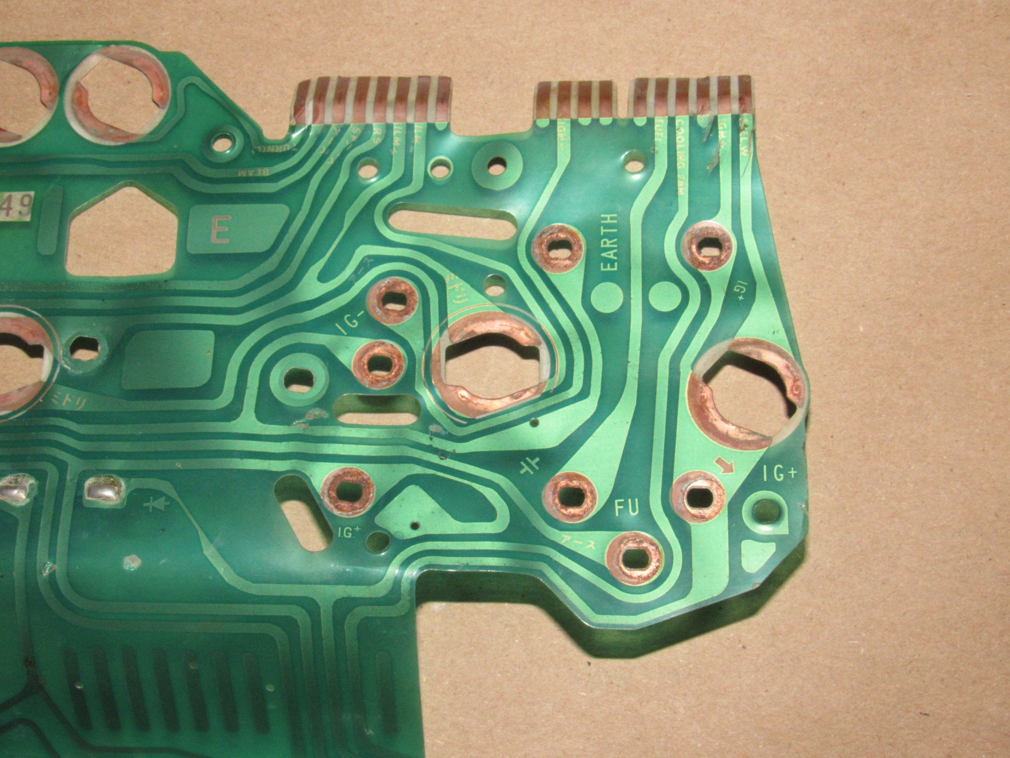 87 88 89 Toyota MR2 OEM Speedometer Instrument Cluster Circuit Board