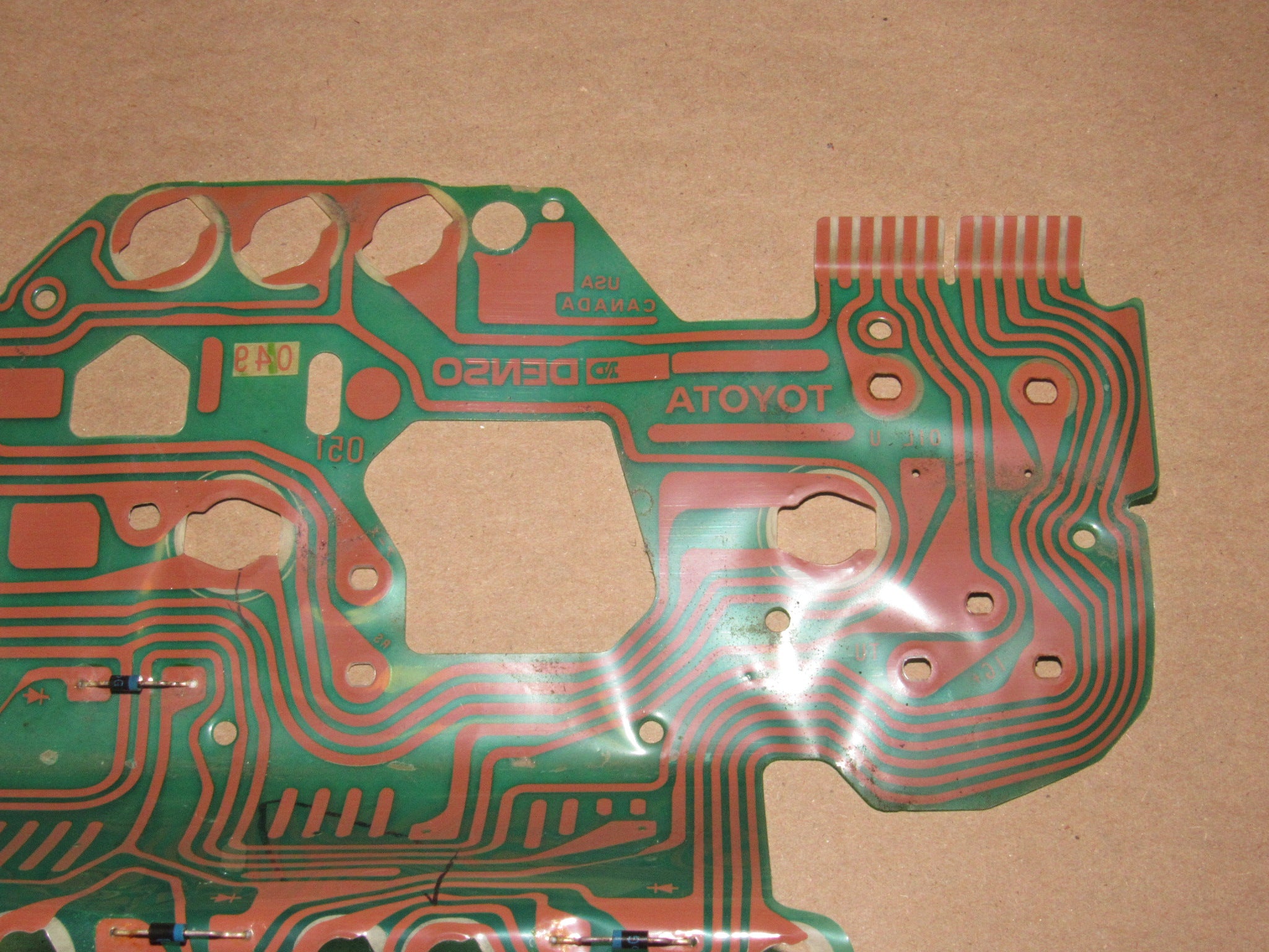 87 88 89 Toyota MR2 OEM Speedometer Instrument Cluster Circuit Board
