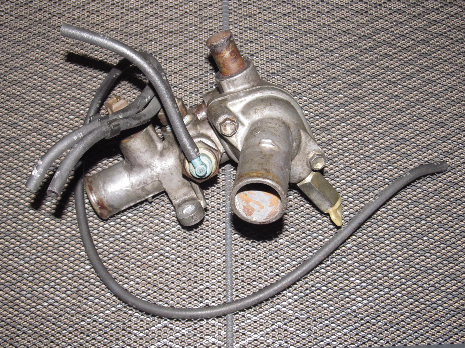 85 86 Toyota MR2 OEM Engine Coolant Thermostats Housing & Sensor