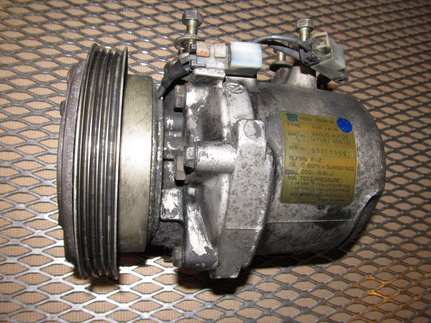89 90 Nissan 240SX OEM A/C Compressor & Clutch