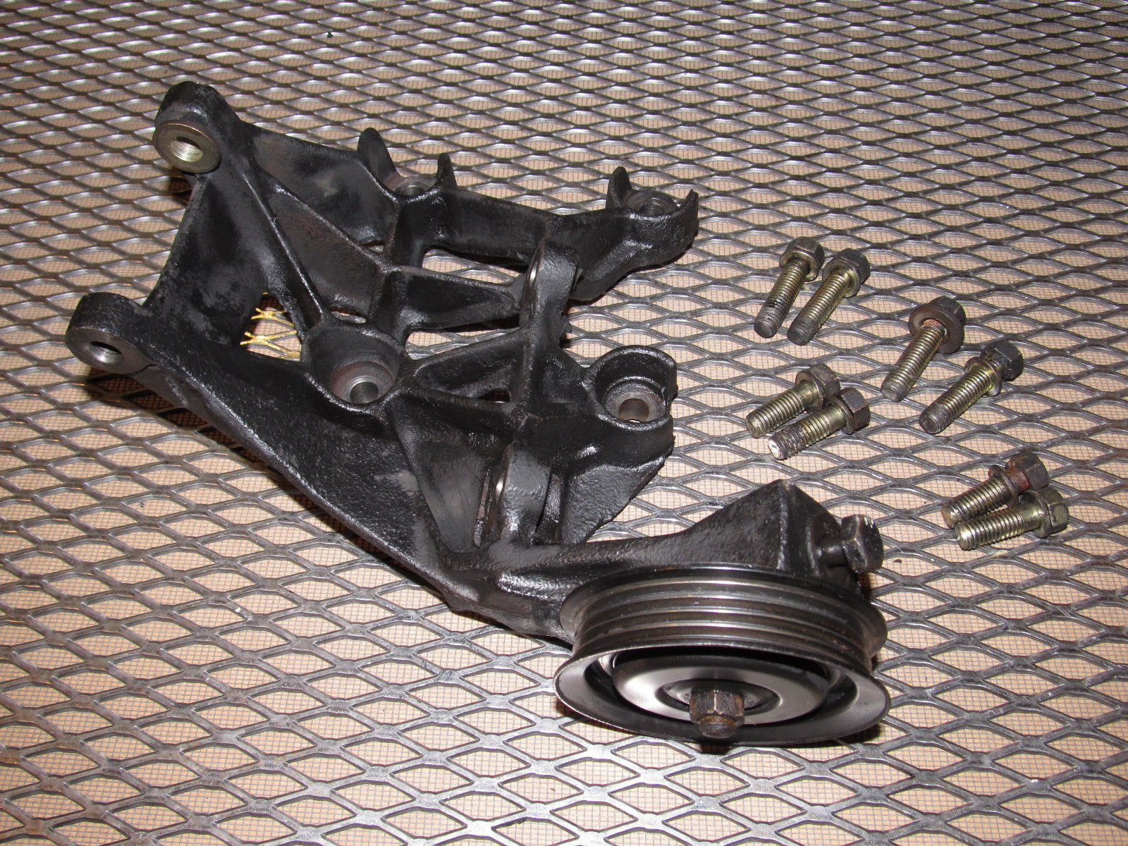 89 90 Nissan 240SX OEM A/C Compressor Mounting Bracket