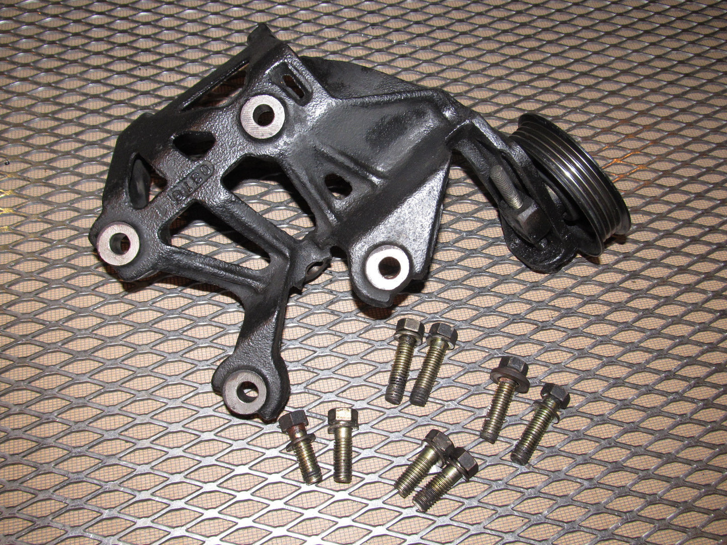 89 90 Nissan 240SX OEM A/C Compressor Mounting Bracket