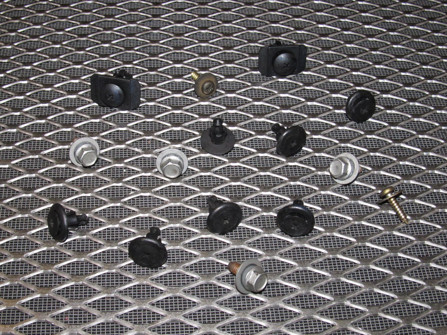 98 99 00 Mazda Miata OEM Front Bumper Bolts & Tabs