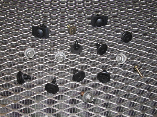 98 99 00 Mazda Miata OEM Front Bumper Bolts & Tabs