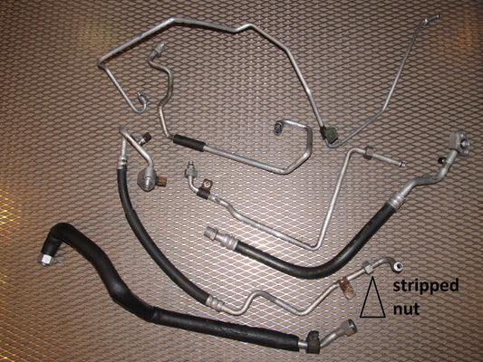 89 90 Nissan 240SX OEM A/C Hose & Fitting Set