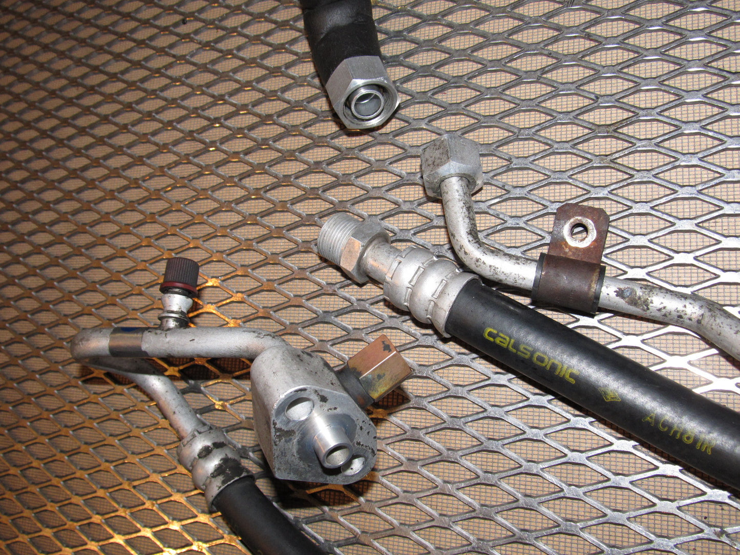 89 90 Nissan 240SX OEM A/C Hose & Fitting Set