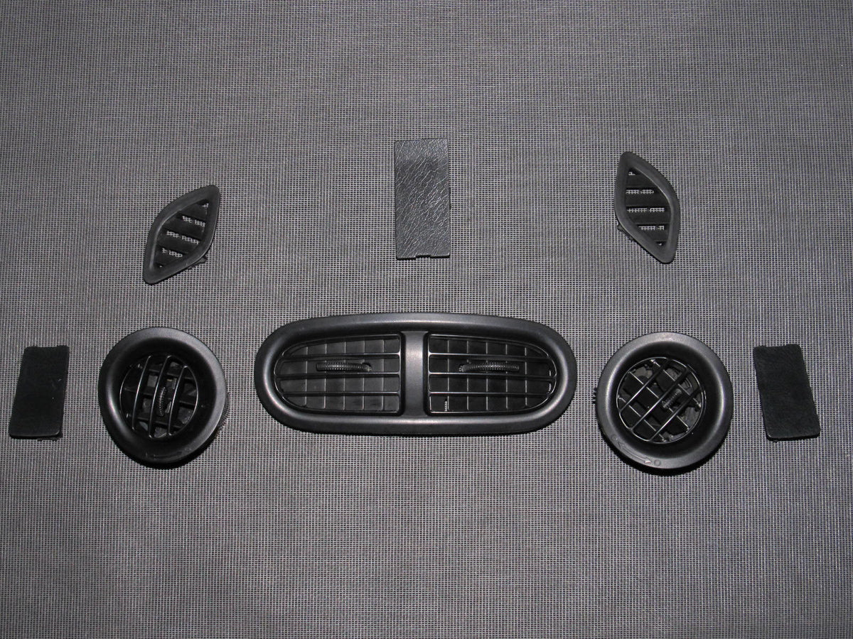 93 94 95 96 97 Honda Del Sol OEM Dash A/C Heater Vent & Cap - Set
