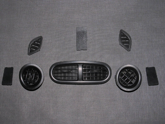 93 94 95 96 97 Honda Del Sol OEM Dash A/C Heater Vent & Cap - Set
