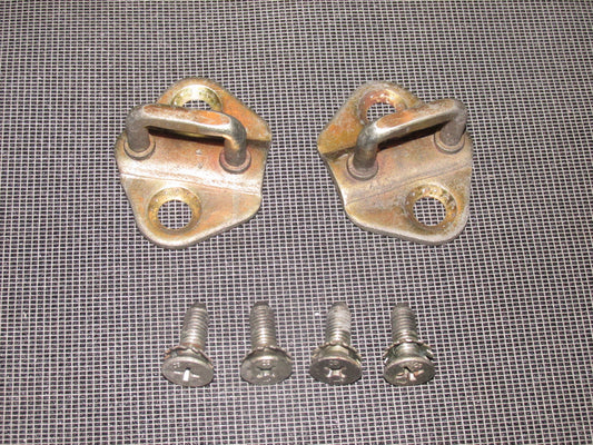 84 85 Mazda RX7 13B OEM Door Latch Striker - Set