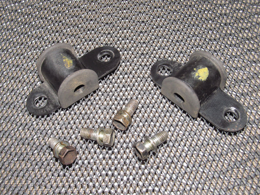 85 86 Toyota MR2 OEM Rear Stabilizer Mount Bracket & Bushing - Set