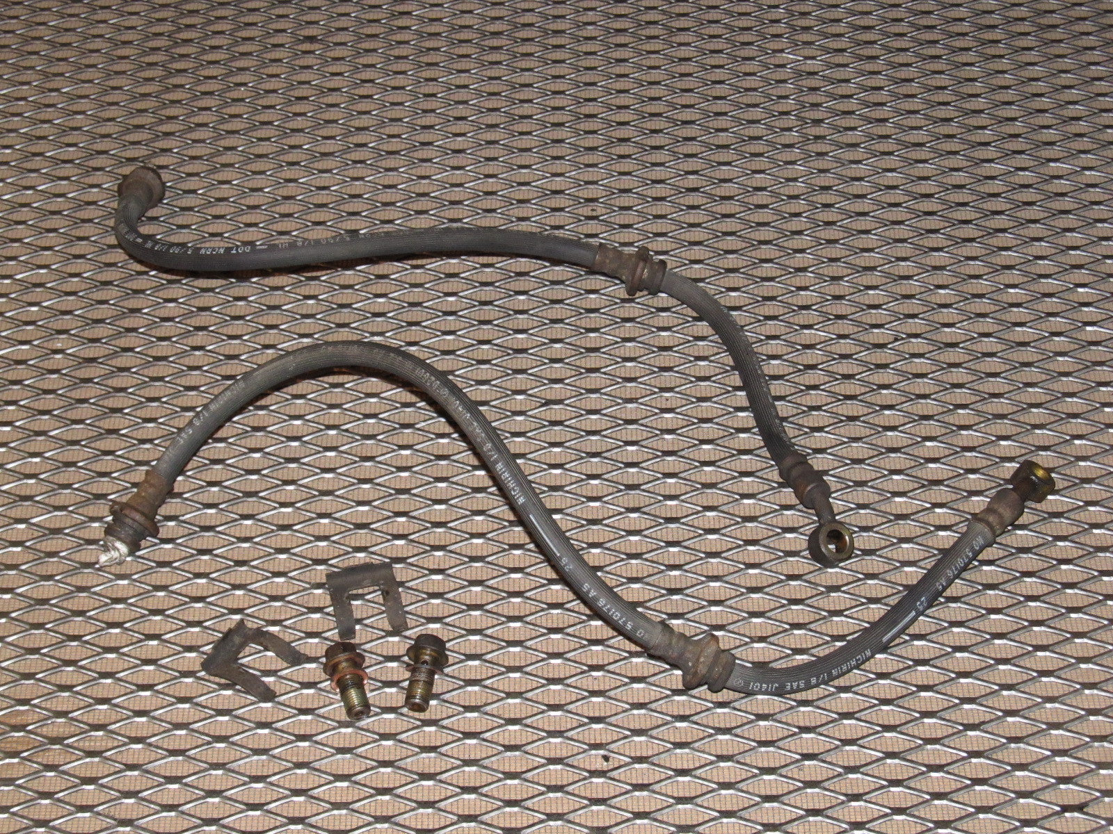 89 90 Nissan 240SX OEM Front Brake Hose - Set