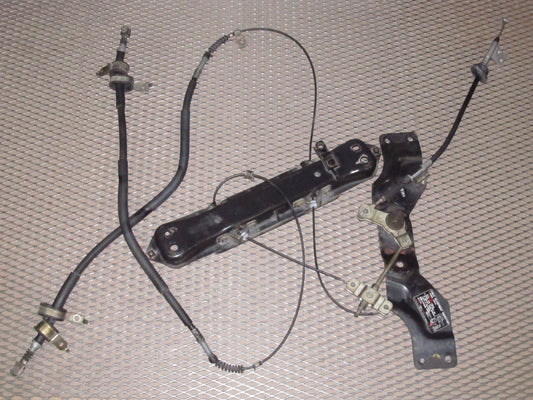 85 86 Toyota MR2 OEM Parking Brake Cable & Bracket - Set