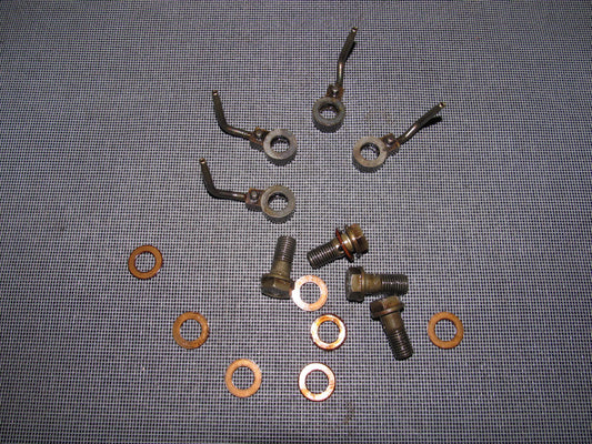 90 91 92 93 Mazda Miata OEM Engine Oil Nozzle with Banjo Bolt Set
